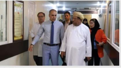بازديد هيئت عماني از بيمارستان آتيه